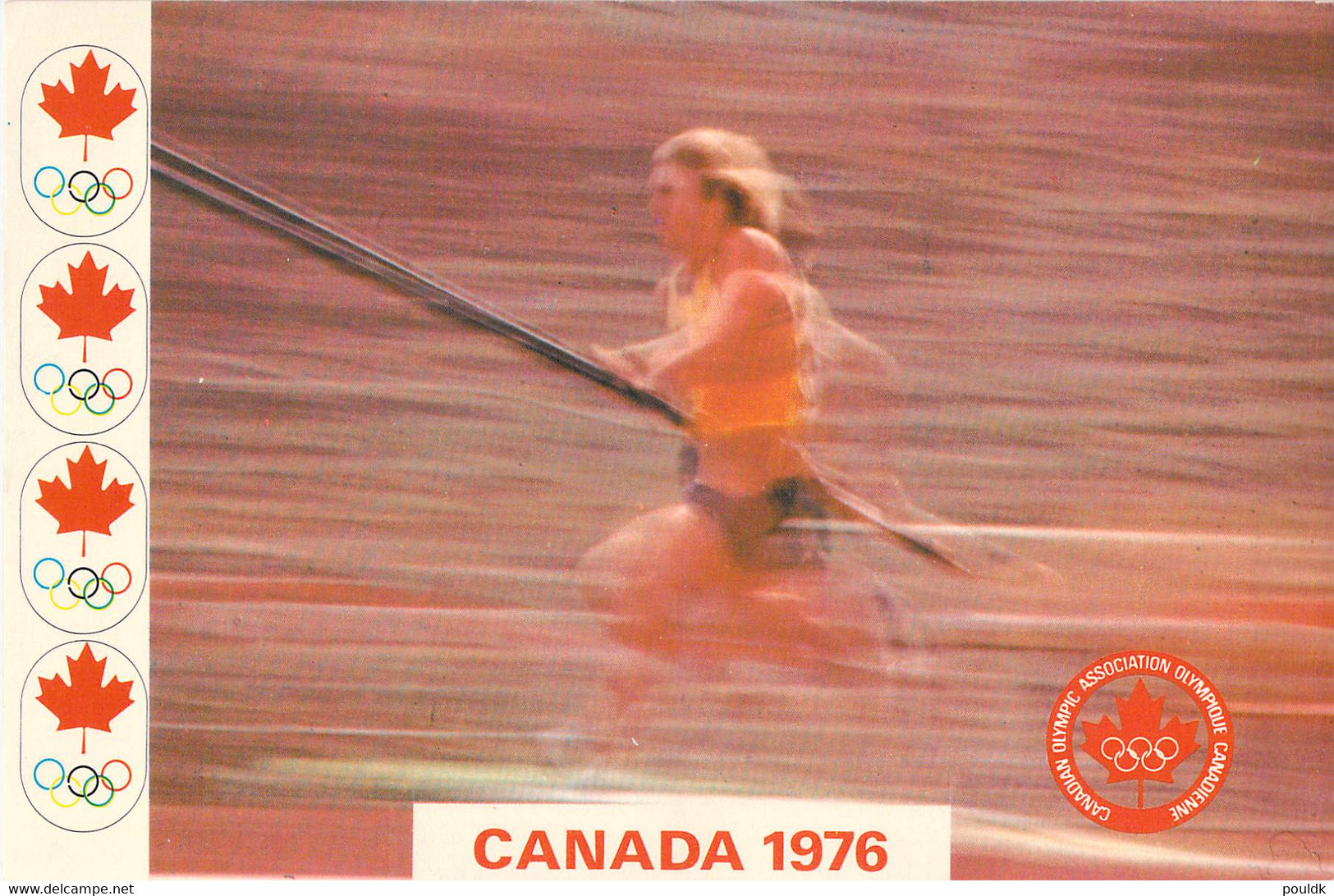 Canada Postcard 1976 Montreal Olympic Games - Used  Montreal Athletics 1976 (G131-29) - Sommer 1976: Montreal