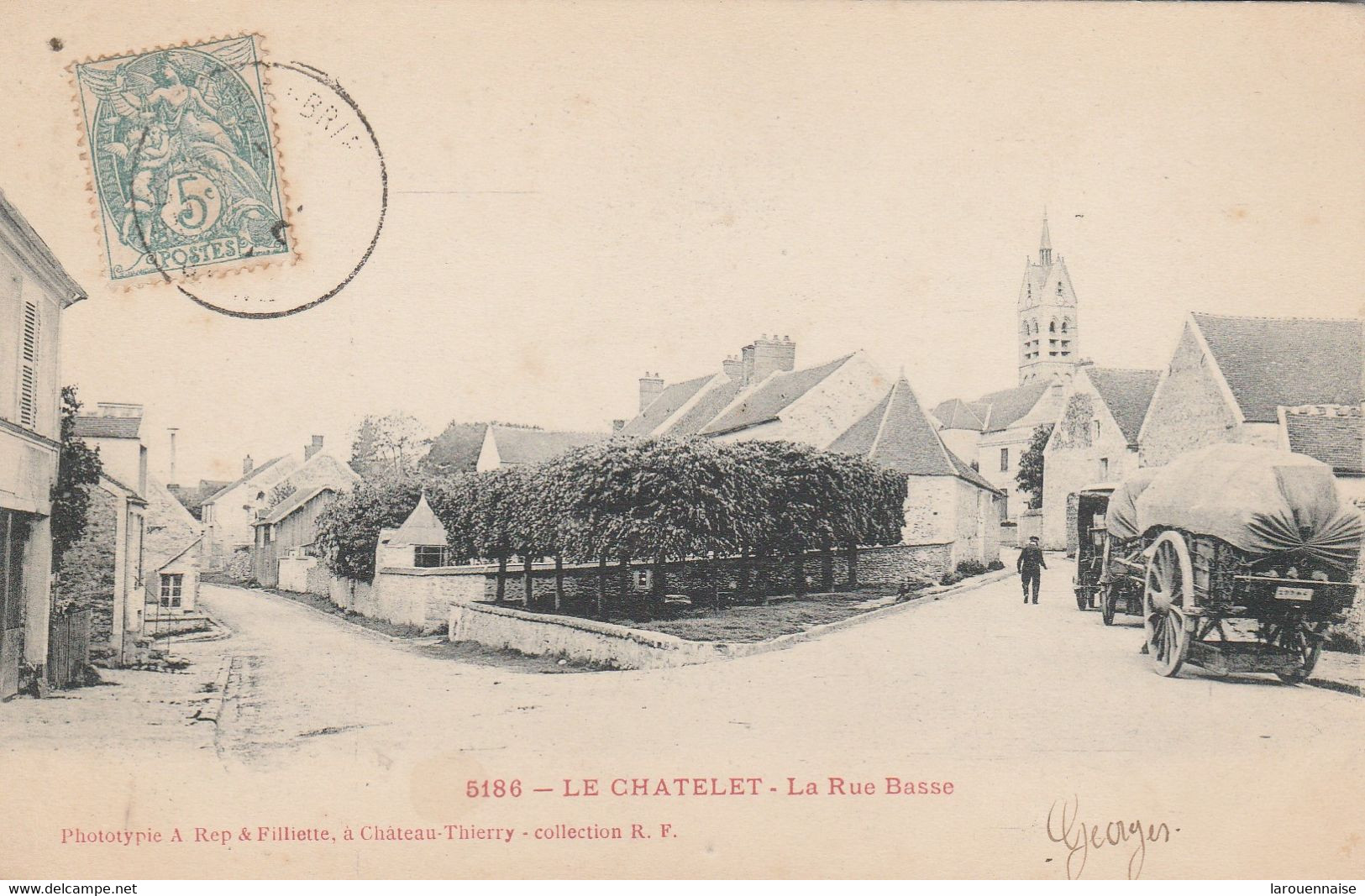 77 - LE CHATELET - La Rue Basse - Le Chatelet En Brie