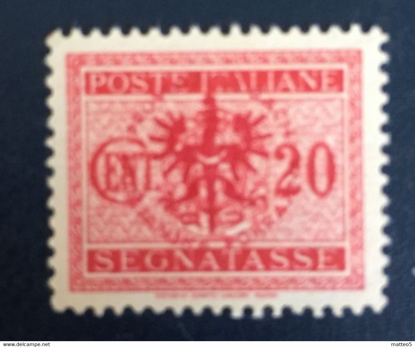 1945 - Italia - Occupazione Tedesca Di Lubiana - Segnatasse - Cent 20 - Deutsche Bes.: Lubiana