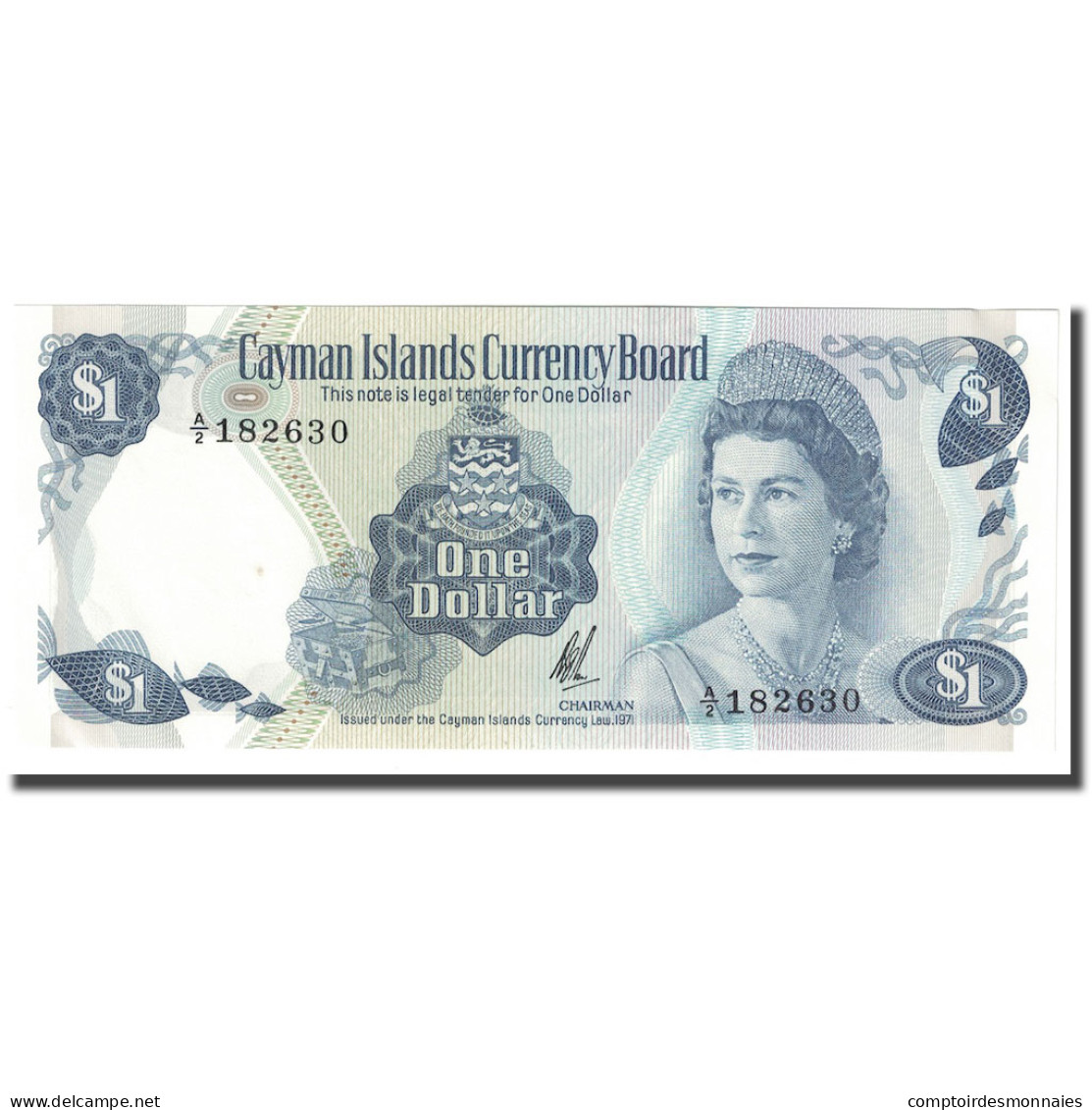 Billet, Îles Caïmans, 1 Dollar, 1971, KM:1b, NEUF - Kaimaninseln