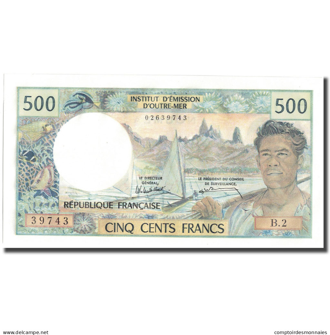 Billet, Nouvelle-Calédonie, 500 Francs, Undated (1969-92), KM:60e, NEUF - Nouméa (Neukaledonien 1873-1985)