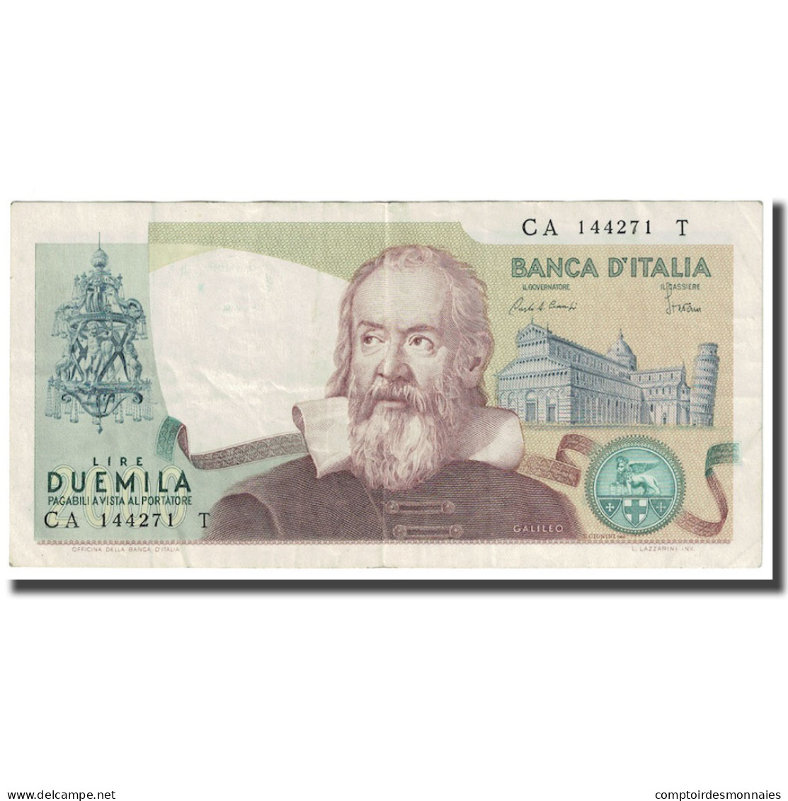 Billet, Italie, 2000 Lire, 1973, 1973-09-10, KM:103c, TTB - 2000 Lire