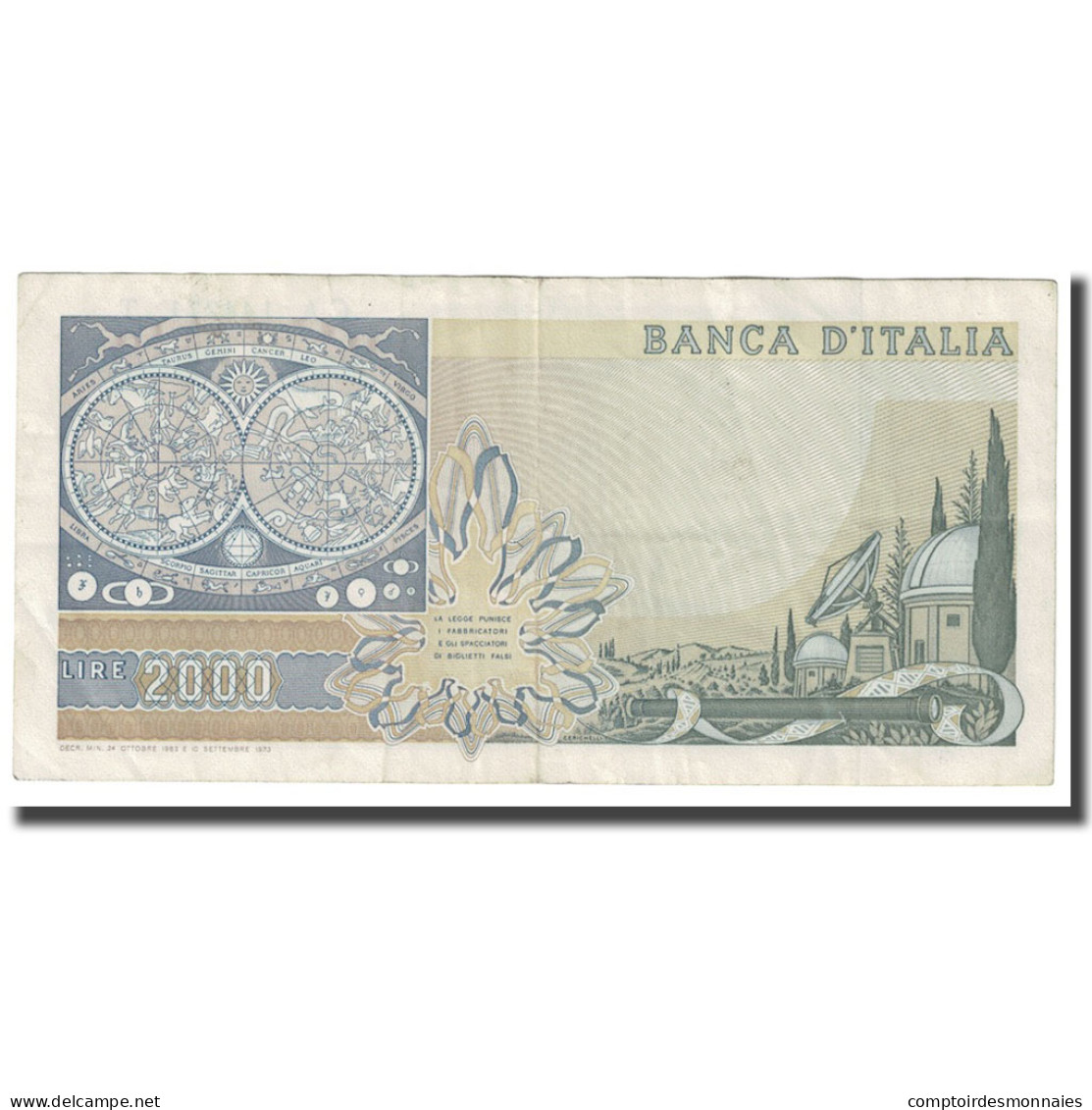 Billet, Italie, 2000 Lire, 1973, 1973-09-10, KM:103c, TTB - 2000 Lire