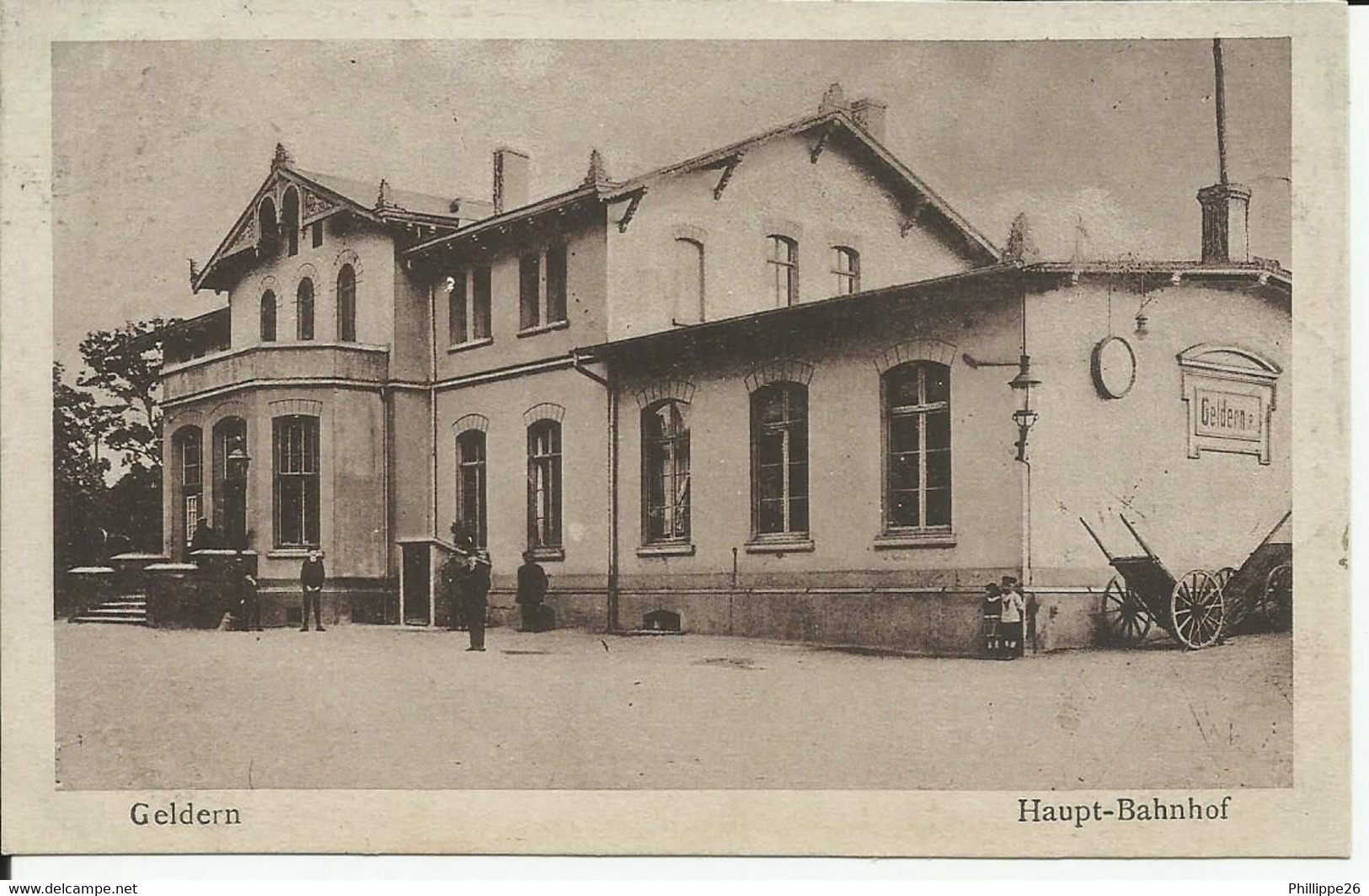 Rhénanie-du-Nord-Westphal Geldern Haupt-Bahnhof 1919 - Geldern