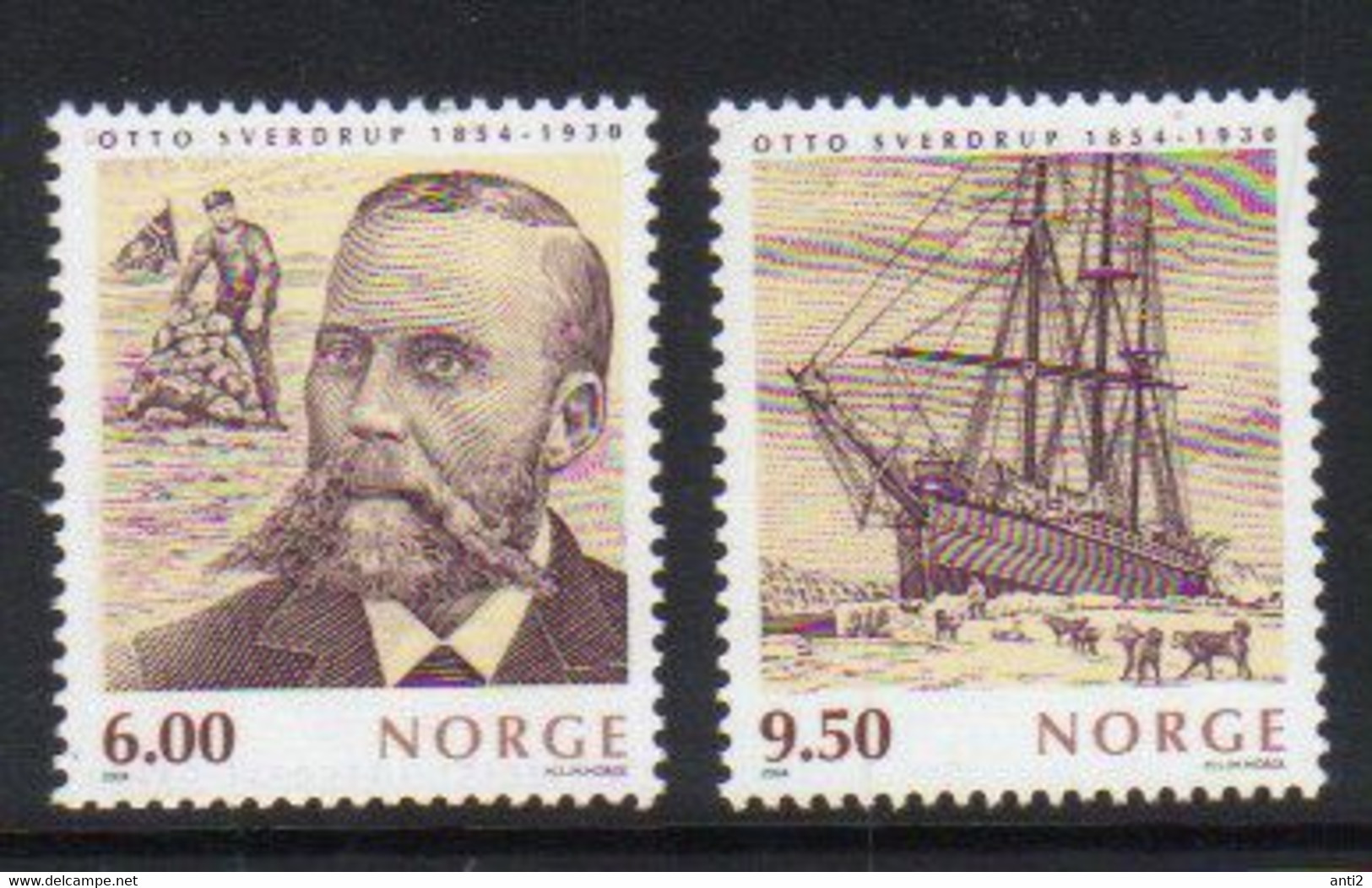 Norway 2004 Cover, Otto Sverdrup  Mi 1502-1503  MNH(**) - Covers & Documents
