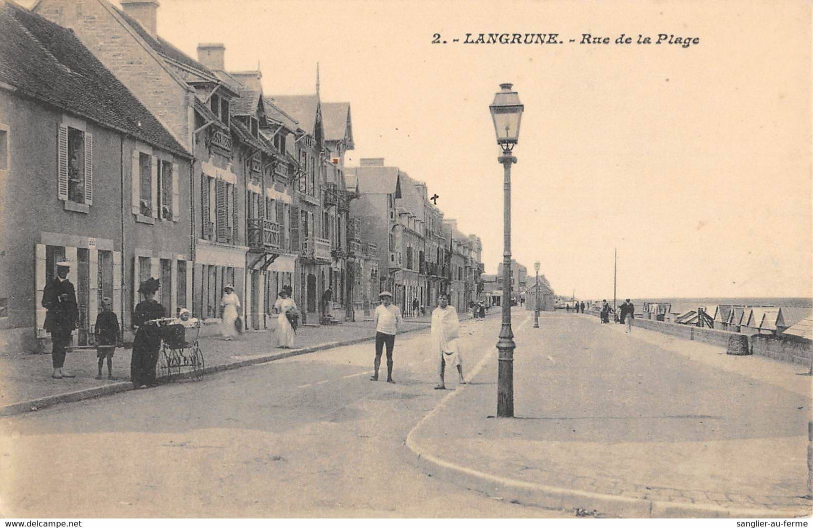 CPA 14 LANGRUNE RUE DE LA PLAGE - Sonstige & Ohne Zuordnung