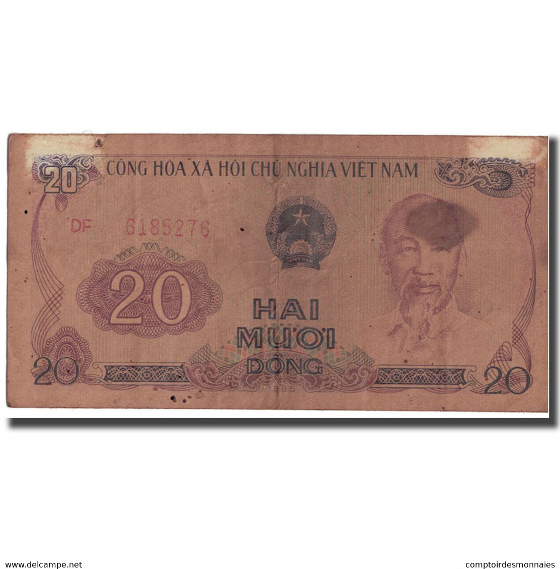 Billet, Viet Nam, 20 D<ox>ng, 1985, KM:94a, AB+ - Vietnam