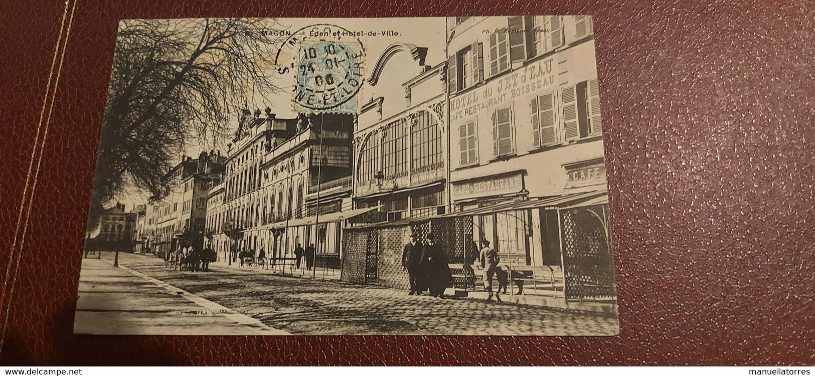 Ancienne Carte Postale - Macon - Eden Et Hotel-de-ville - Macon