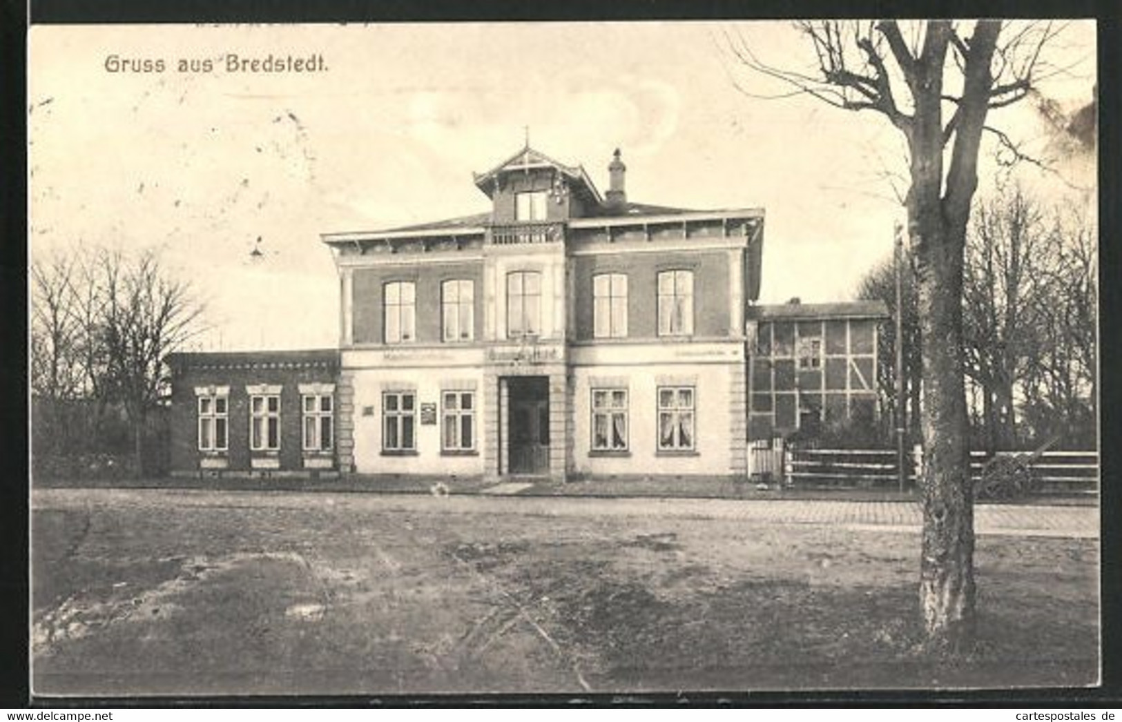 AK Bredstedt, Portal Vom Bahnhofs-Hotel - Bredstedt