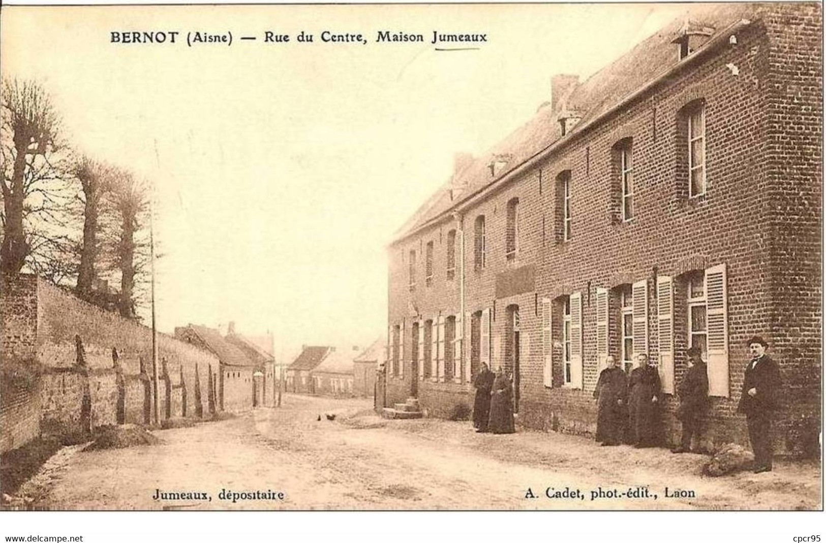 02.BERNOT.RUE DU CENTRE MAISON JUMEAUX. - Other & Unclassified