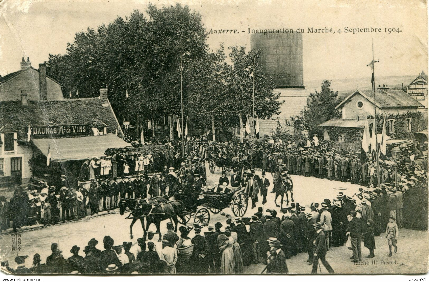 AUXERRE - INAUGURATION Du MARCHE - LE  04 SEPTEMBRE 1904  - - Auxerre