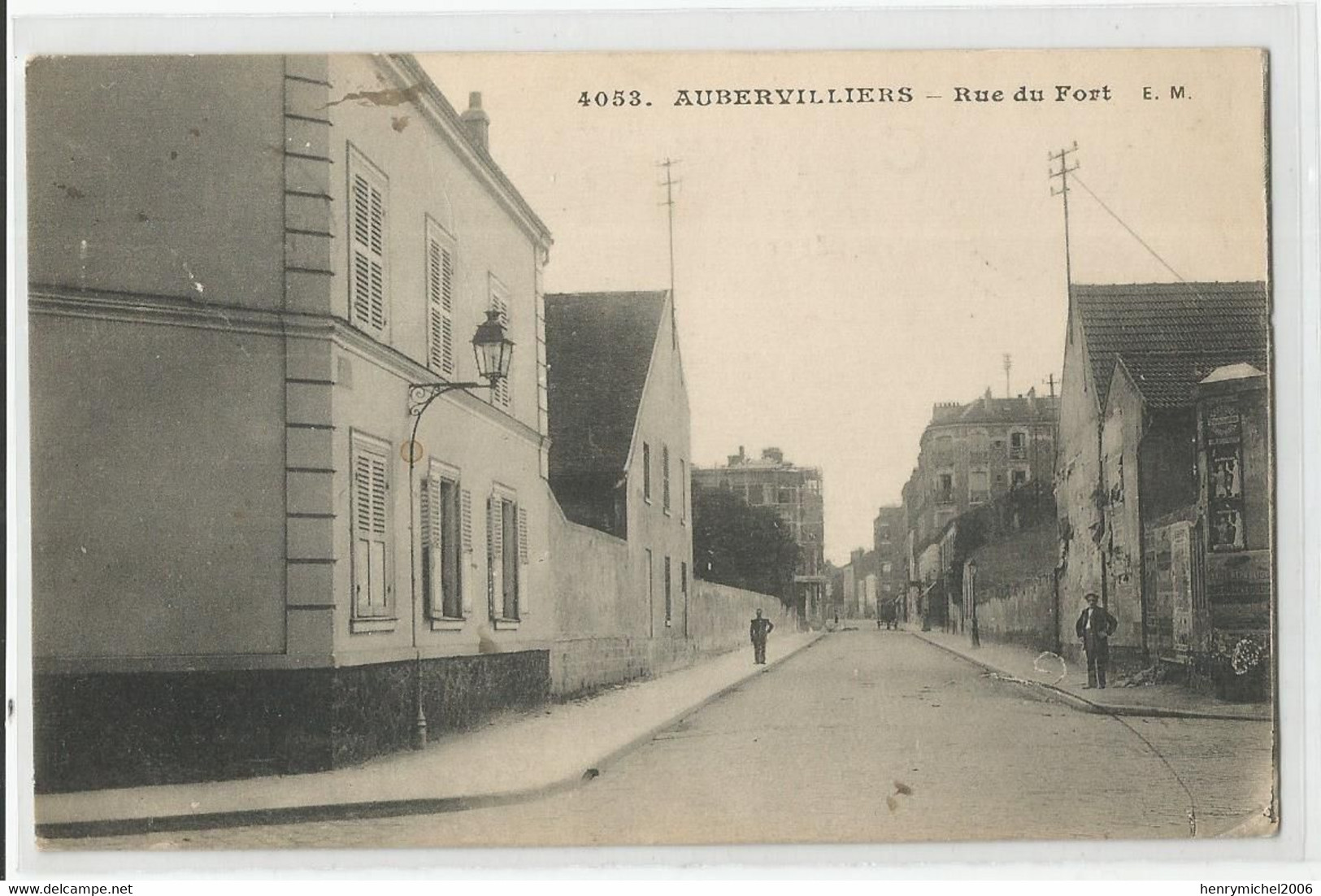 93 - Aubervilliers Rue Du Fort 1914 Ed Photo Malcuit - Aubervilliers