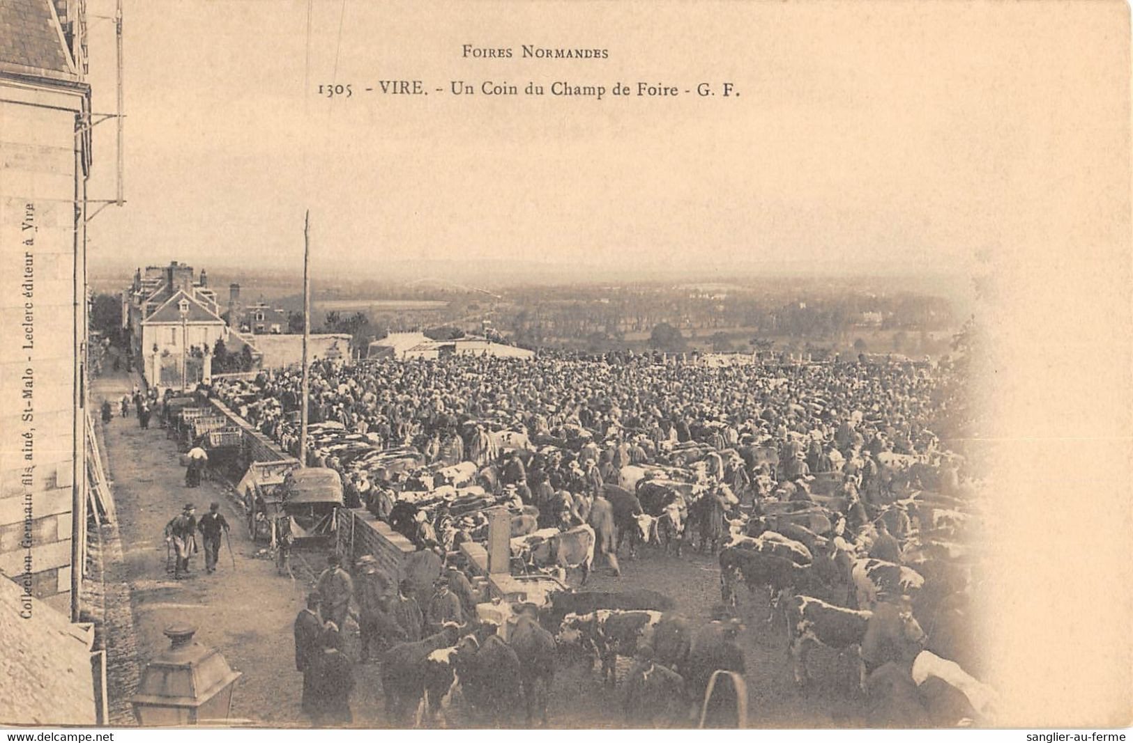 CPA 14 VIRE UN COIN DU CHAMP DE FOIRE - Vire