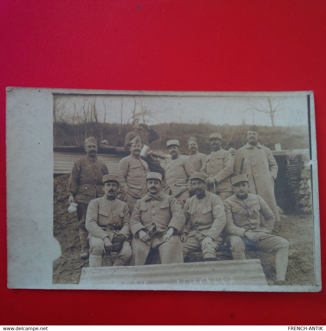CARTE PHOTO SOLDATS VILLA DU BEL AIR CAGNA 1917 - Guerre 1914-18