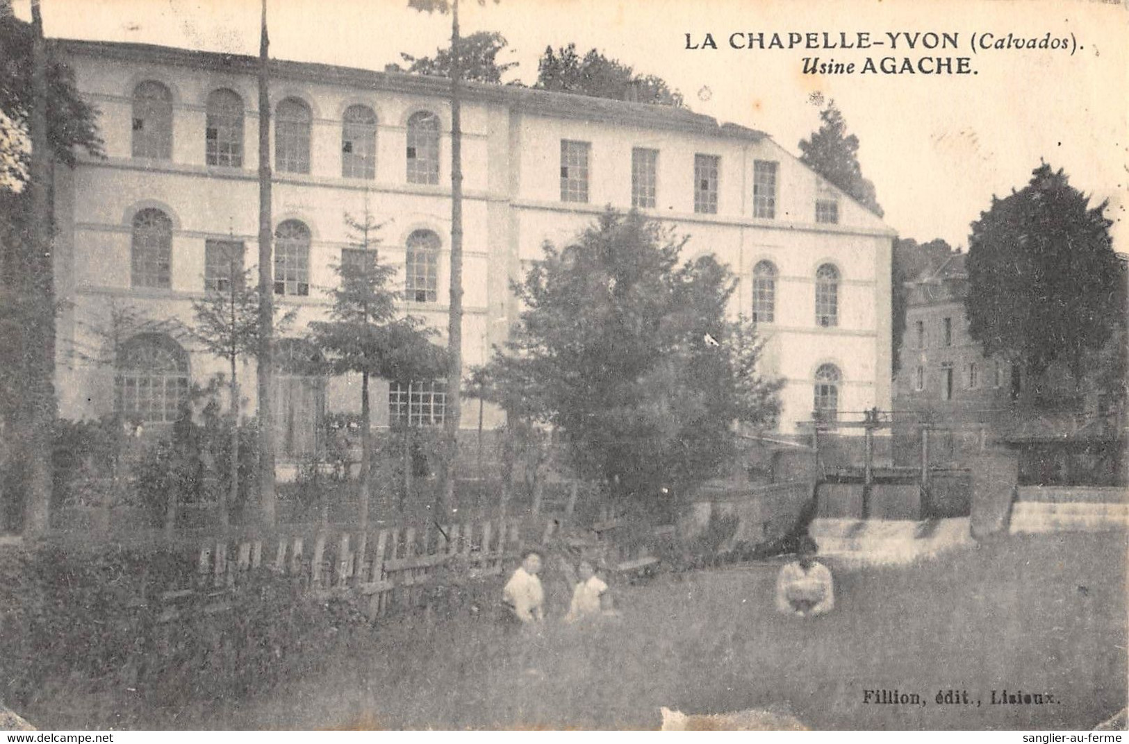 CPA 14 LA CHAPELLE YVON USINE AGACHE - Autres & Non Classés