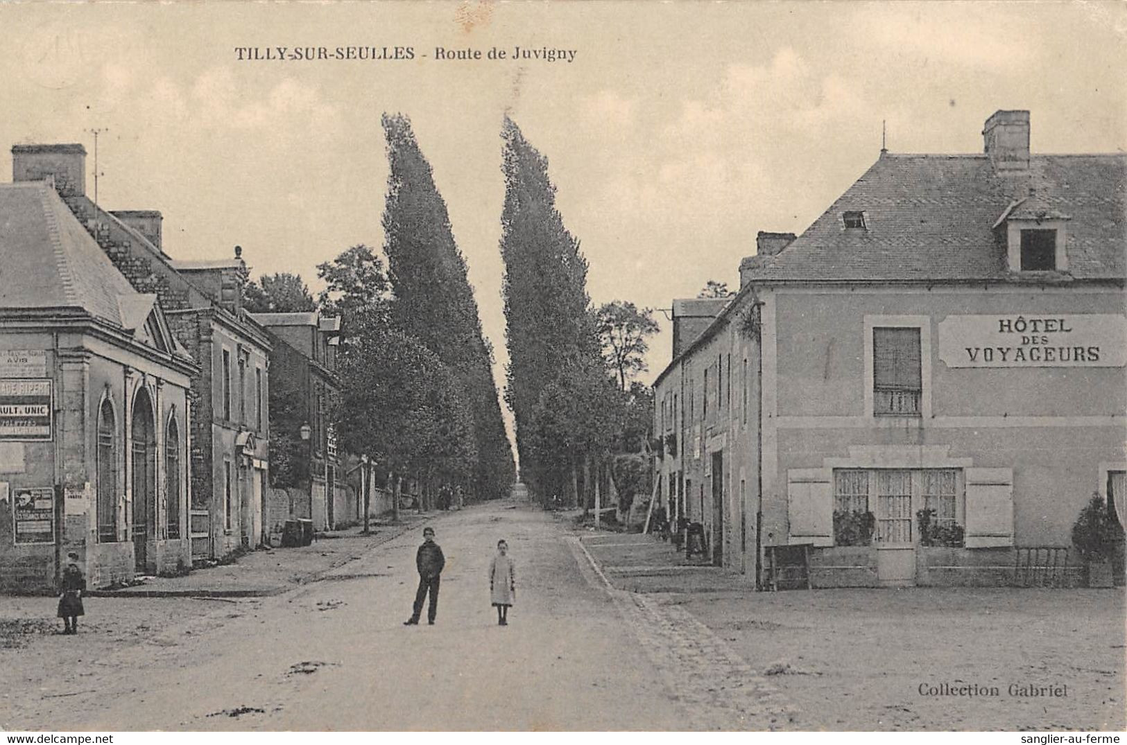 CPA 14 TILLY SUR SEULLES ROUTE DE JUVIGNY - Sonstige & Ohne Zuordnung