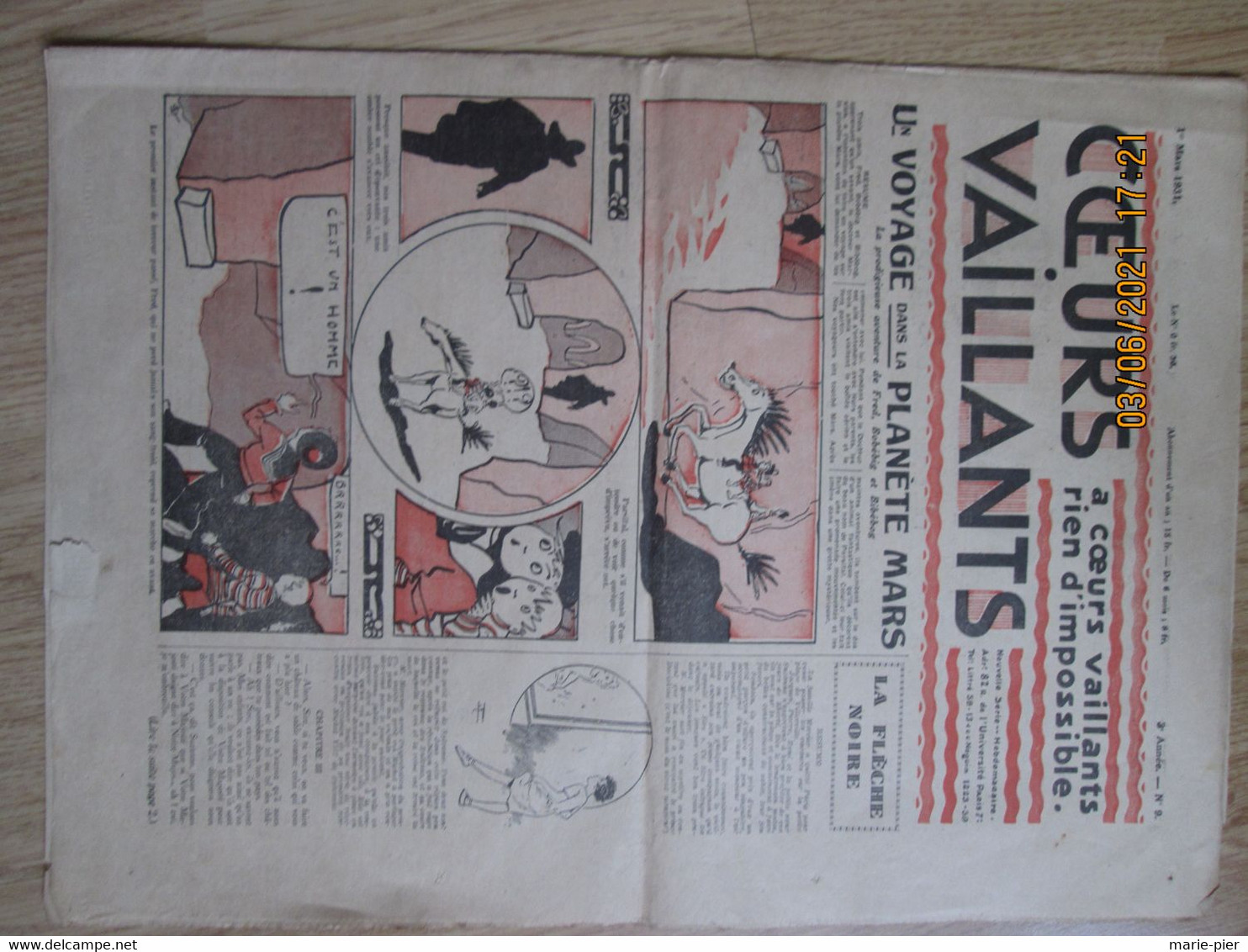 Coeurs Vaillants Du 1 Mars 1931- Tintin Et Milou Au Pays Des Soviets - Altri & Non Classificati