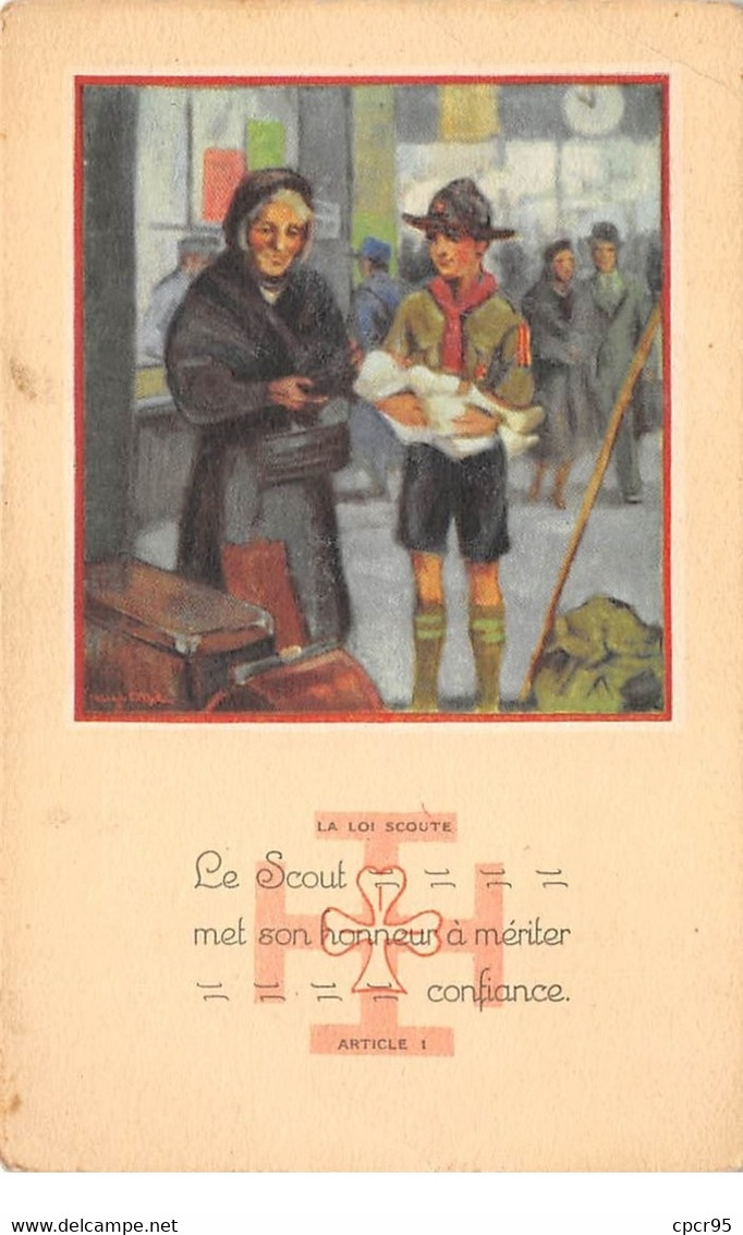 Scoutisme - N°63820 - La Loi Scoute, Article 1 - Le Scout Met Son Honneur à Mériter ... - Scoutisme