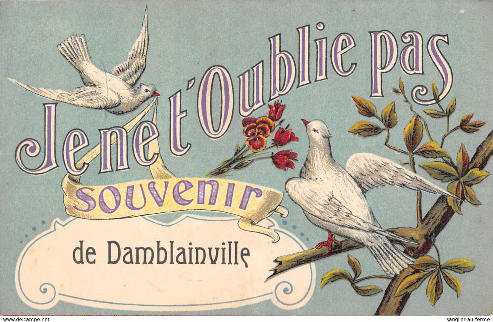 CPA 14 DAMBLAINVILLE SOUVENIR - Sonstige & Ohne Zuordnung