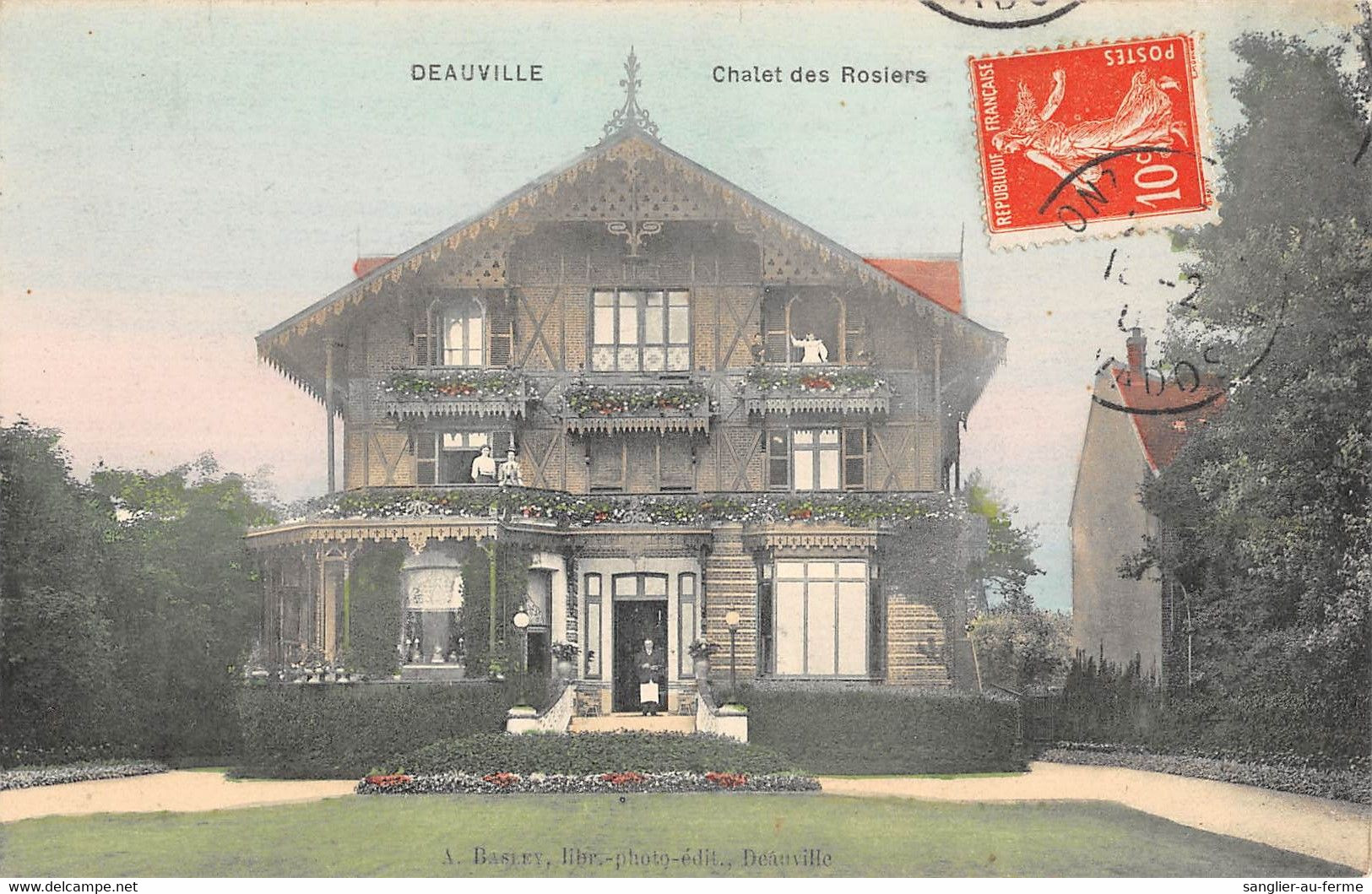 CPA 14 DEAUVILLE CHALET DES ROSIERS - Deauville