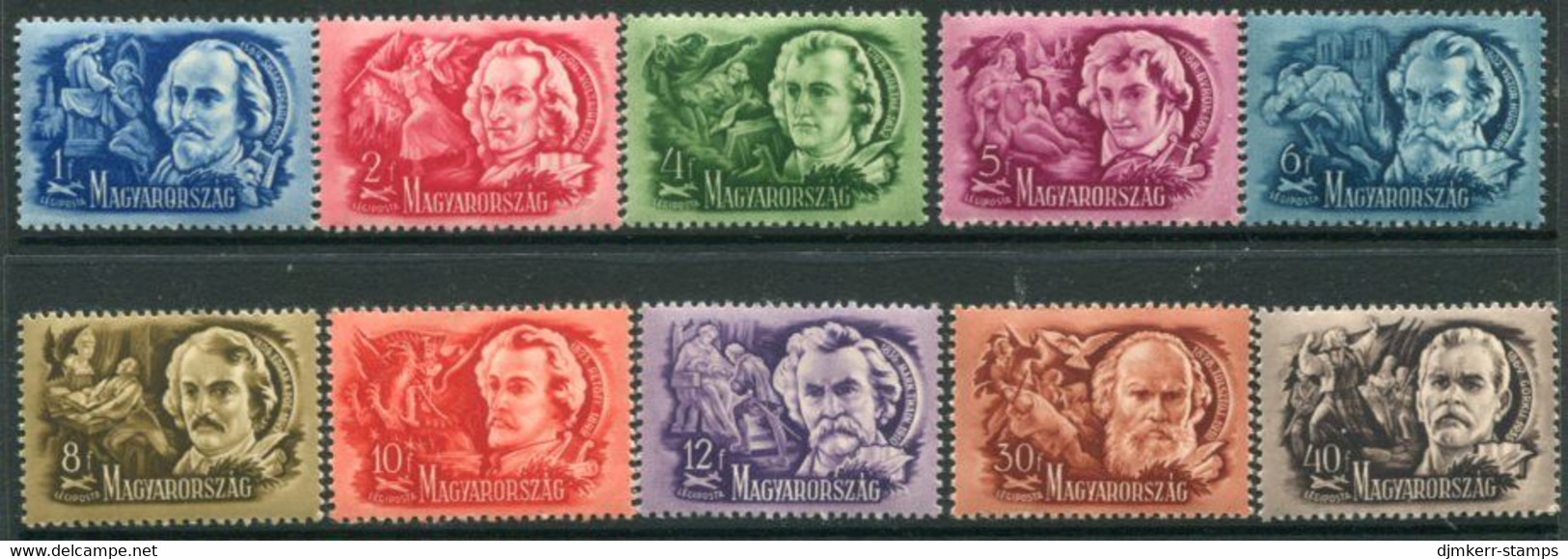 HUNGARY 1948 Writers MNH / **.  Michel 1023-32 - Ungebraucht