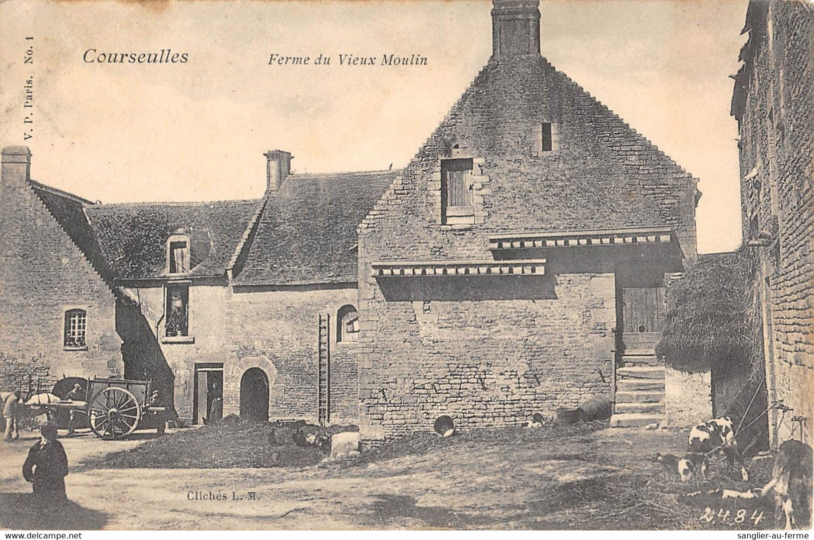 CPA 14 COURSEULLES FERME DU VIEUX MOULIN - Courseulles-sur-Mer