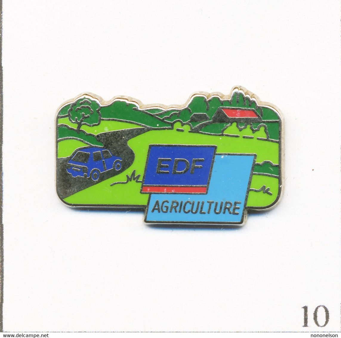 Pin's Energie - EDF / GDF / Agriculture. Estampillé AMC. Zamac. T807-10 - EDF GDF