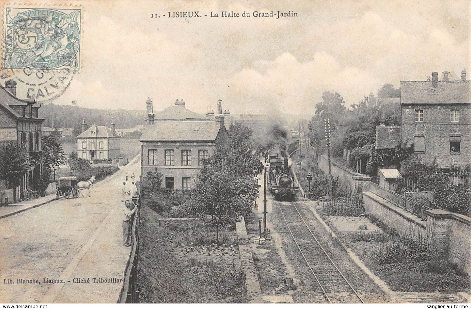 CPA 14 LISIEUX LA HALTE DU GRAND JARDIN - Lisieux