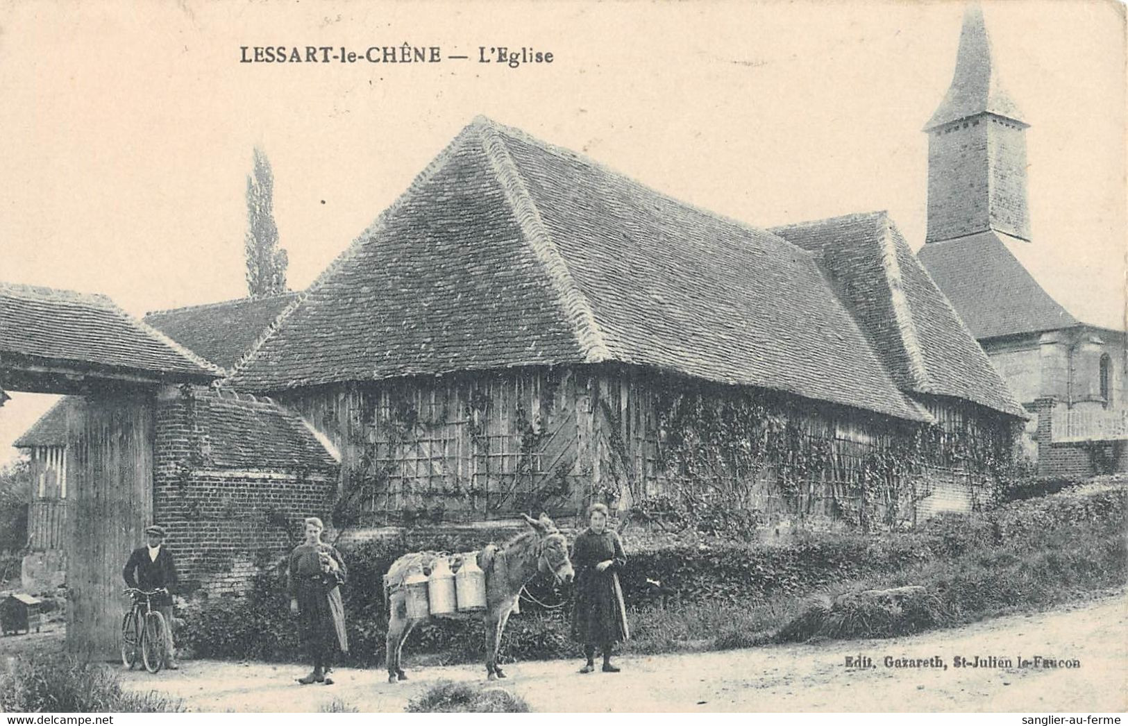 CPA 14 LESSART L'EGLISE LE CHENE - Falaise