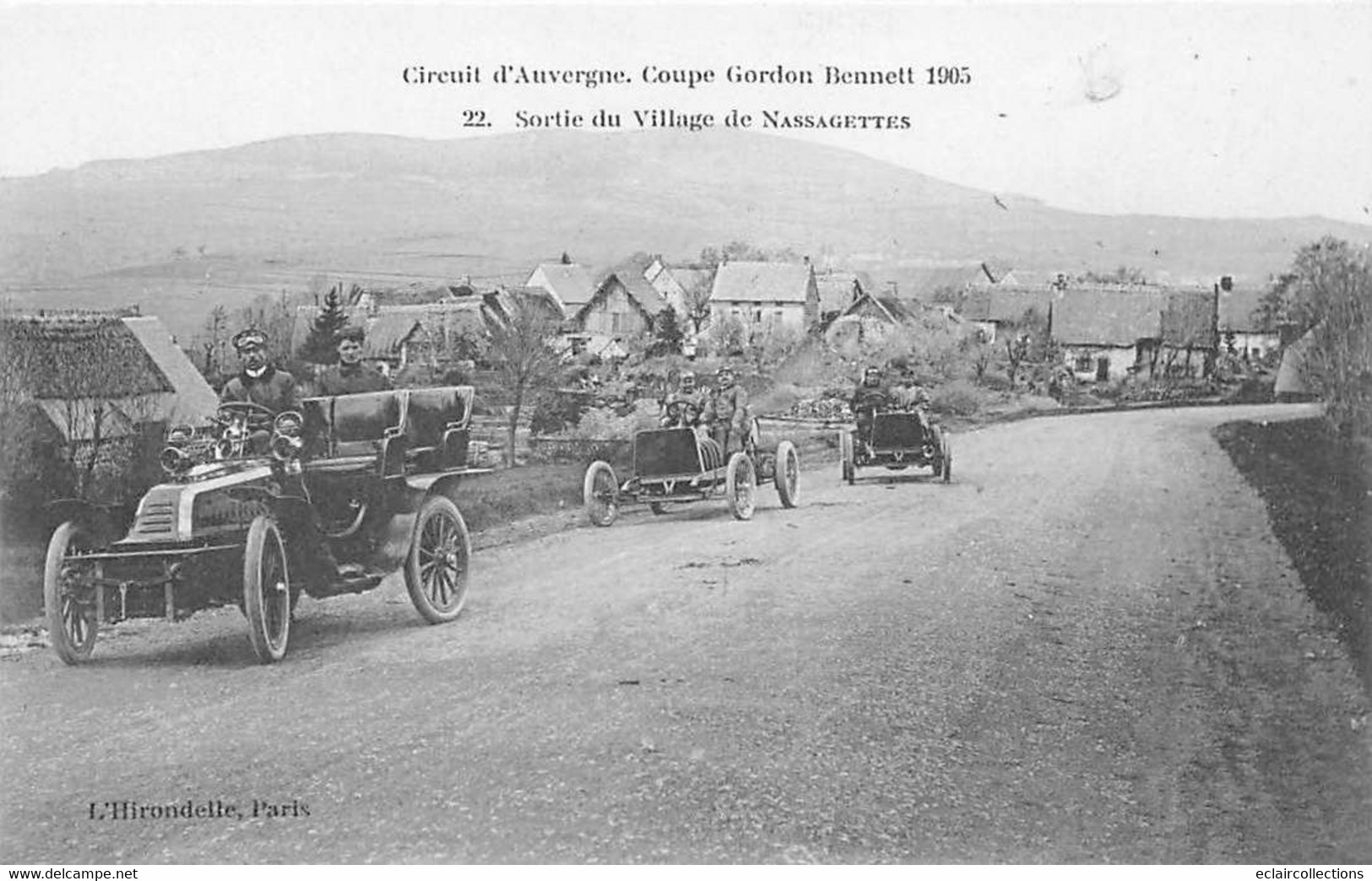 Nassagettes    63     Circuit D'Auvergne Coupe Gordon Bennett  1905. Sortie Du Village    (voir Scan) - Autres & Non Classés