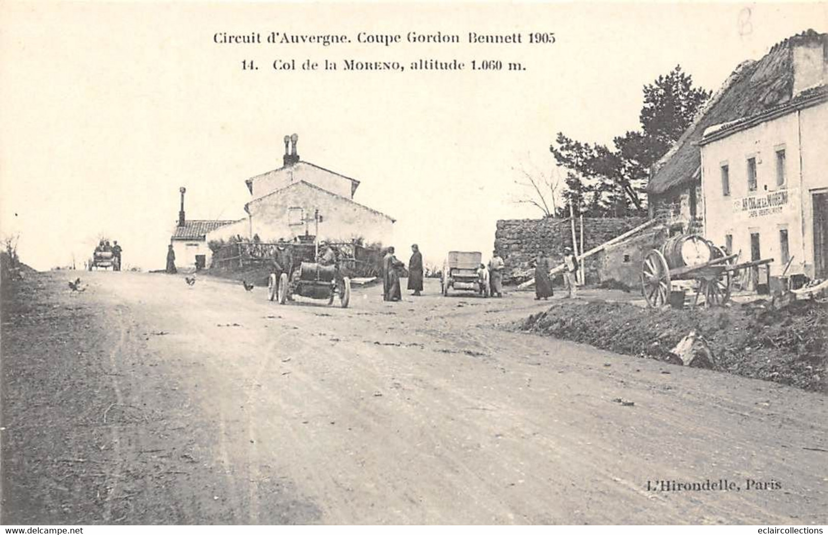 Col De La Moreno     63     Circuit D'Auvergne Coupe Gordon Bennett  1905.    (voir Scan) - Other & Unclassified