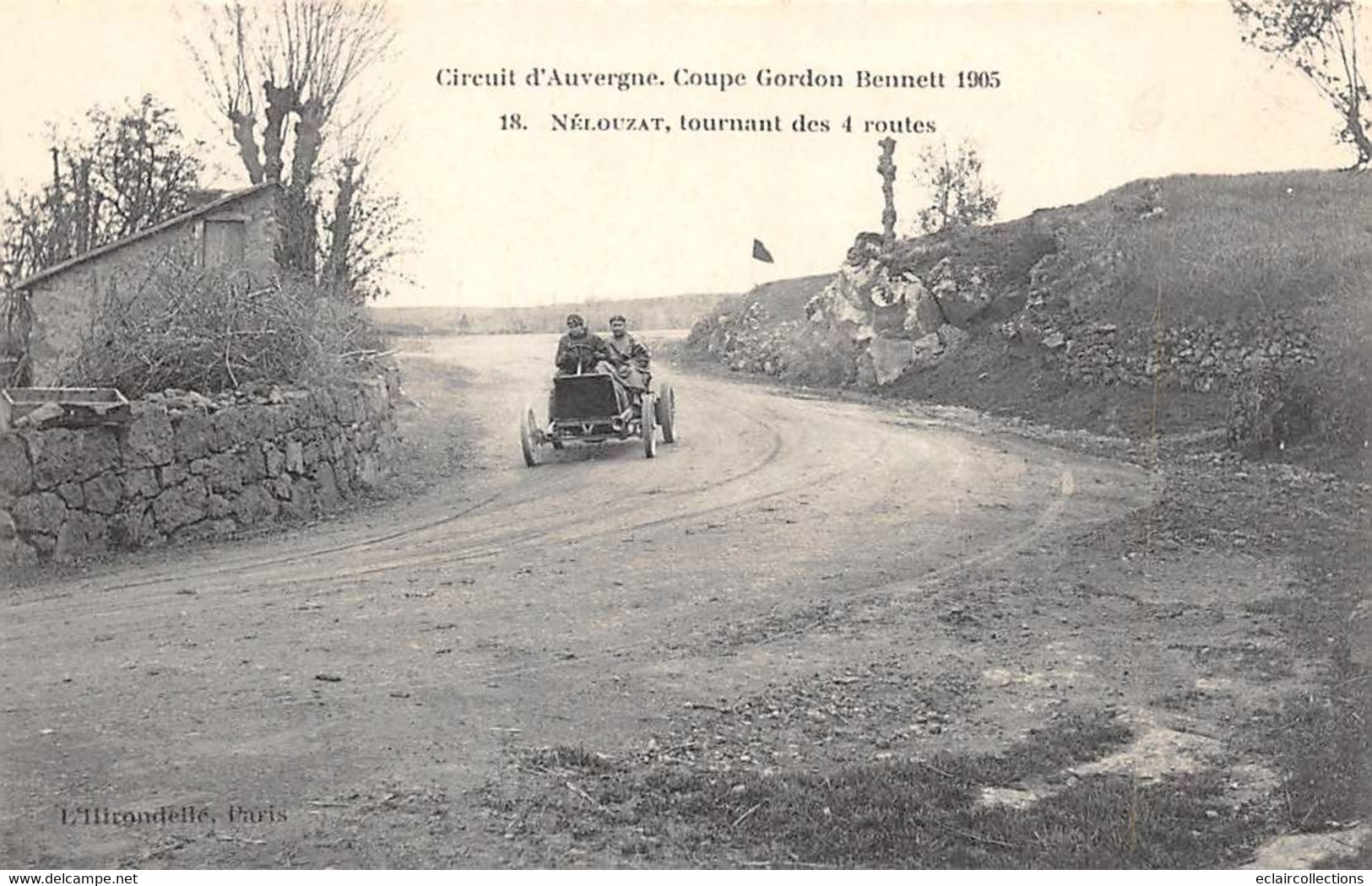 Nélouzat      63     Circuit D'Auvergne Coupe Gordon Bennett  1905. Tournant Des4 Routes    (voir Scan) - Other & Unclassified