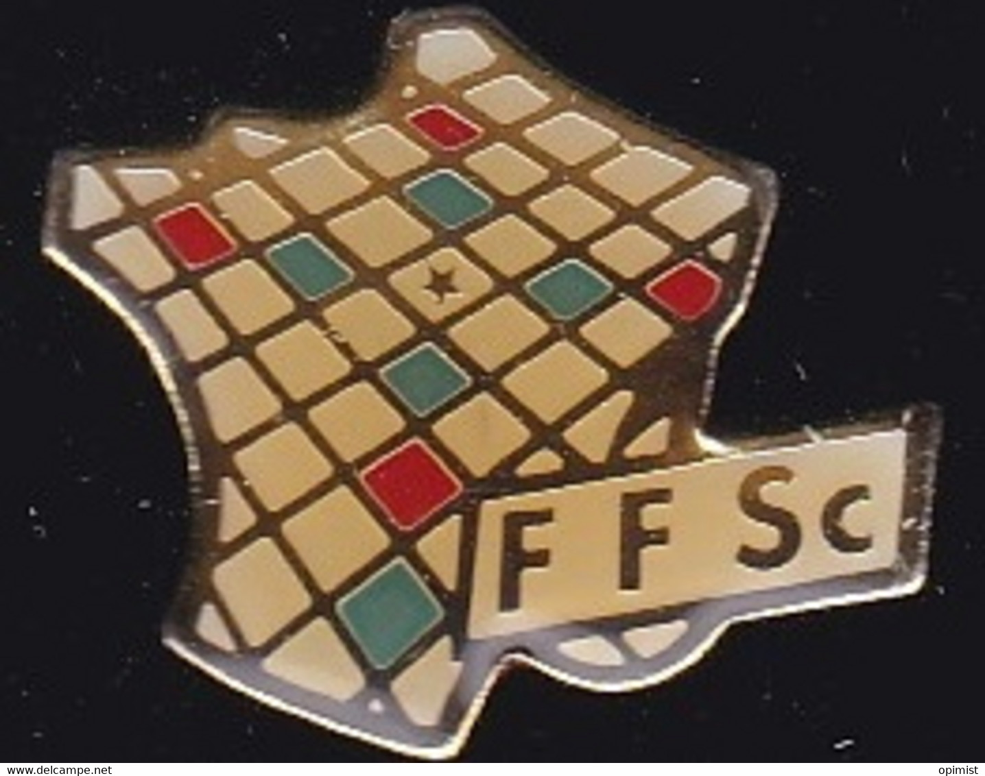 71221-Pin's. Fédération Française De Scrabble. - Jeux