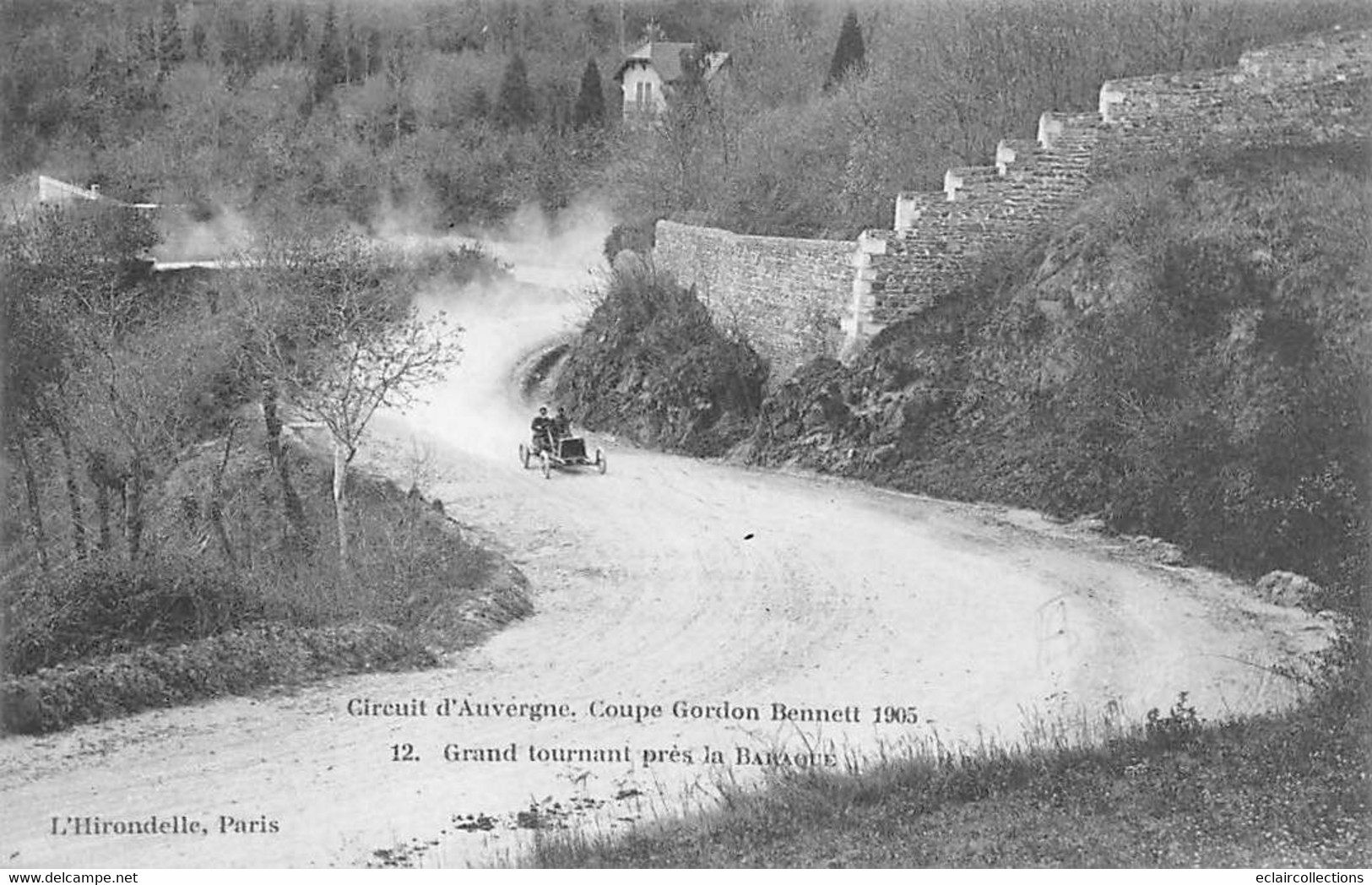 La Baraque       63       Circuit D'Auvergne Coupe Gordon Bennett  1905.  Grand Tournant    N°12     (voir Scan) - Other & Unclassified