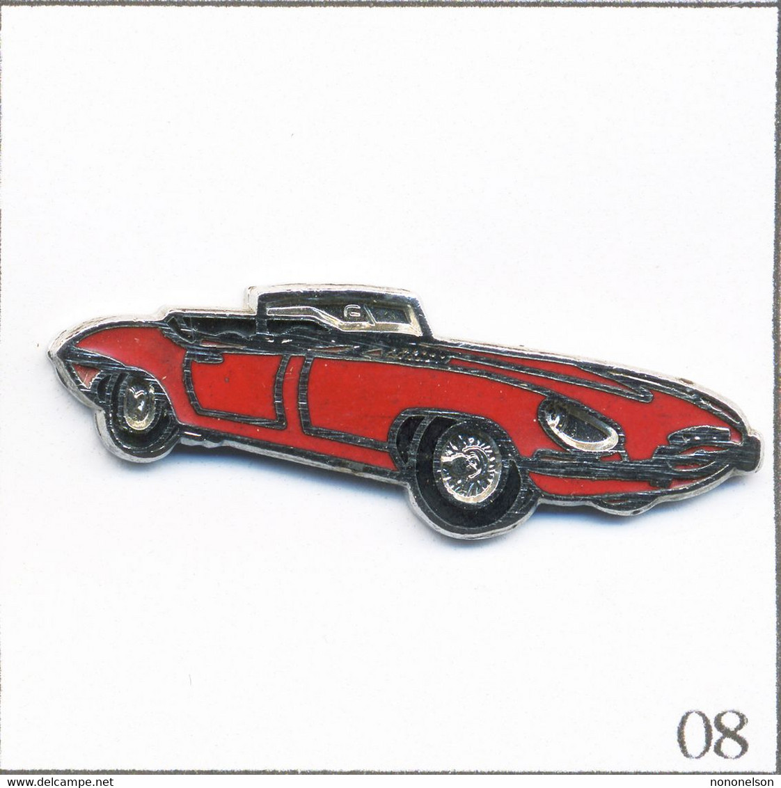 Pin's Automobile - Jaguar / Modèle Type E Série 1 Roadster (1961-67). Non Estampillé. EGF. T808-08 - Jaguar