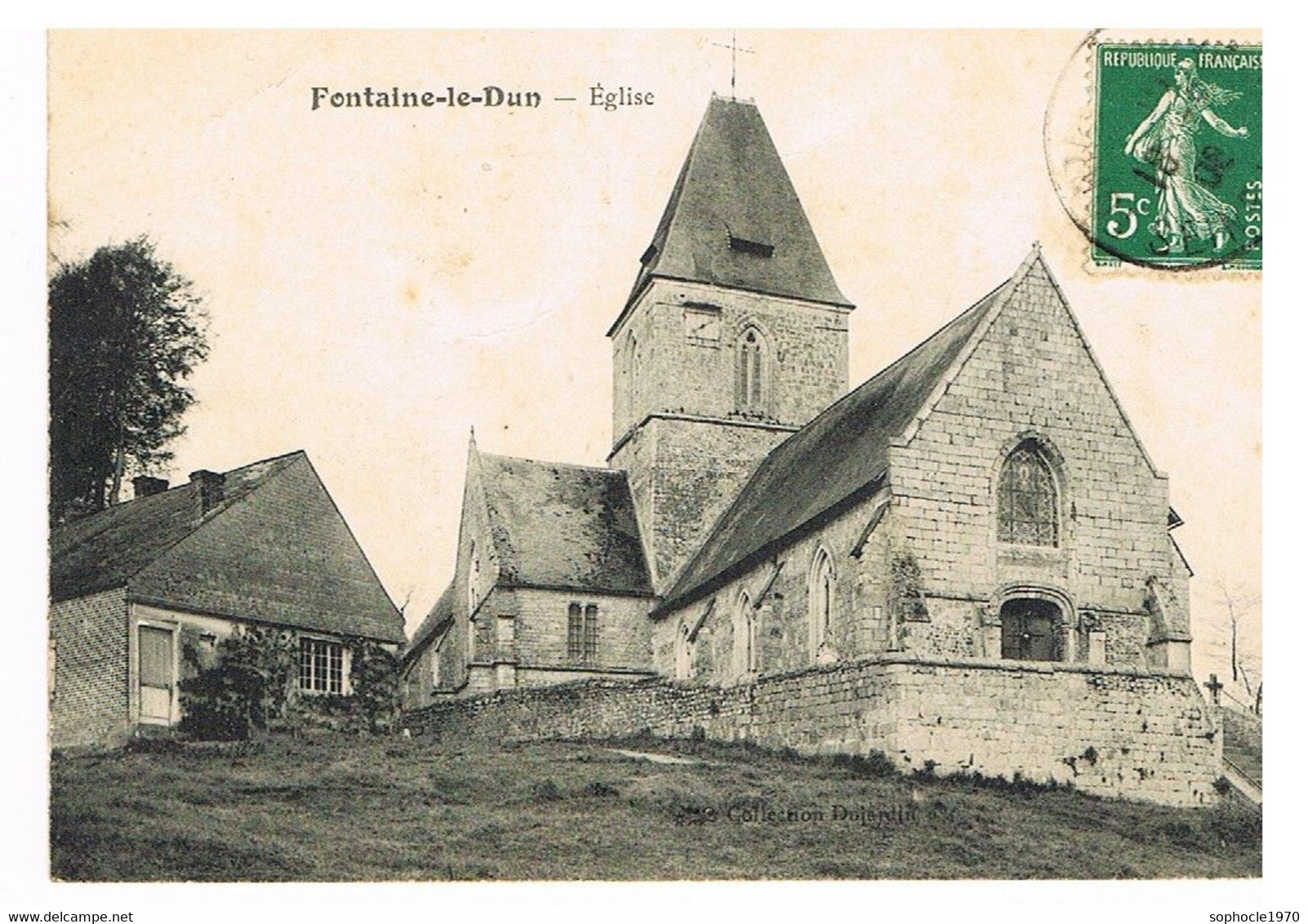 06- 2021 - SELECT - SEINE MARITIME - 76 - FONTAINE LE DUN - L'église - Fontaine Le Dun