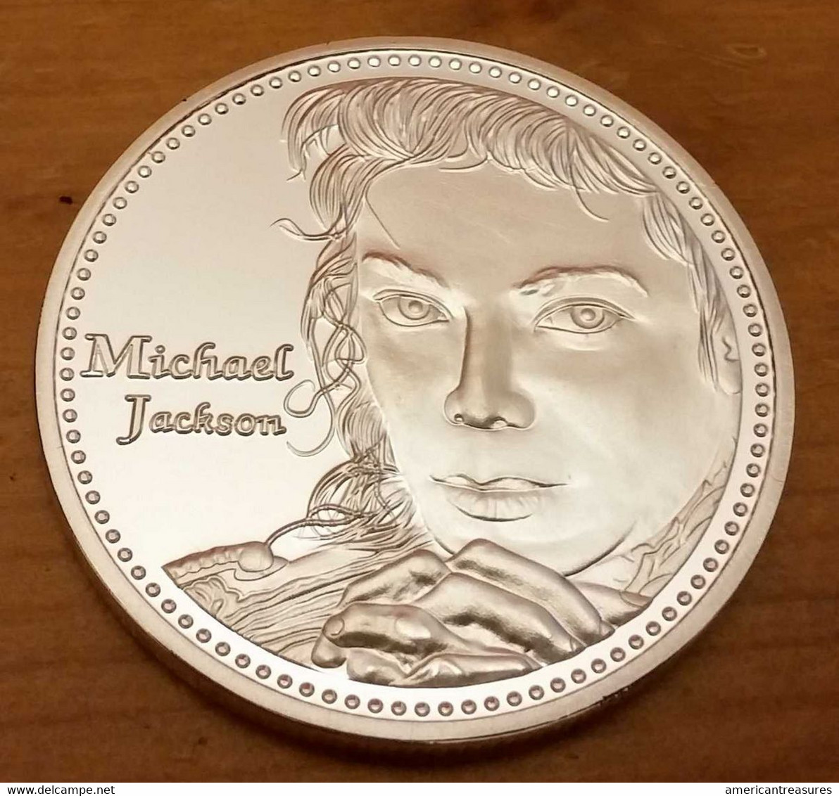 USA Michael Jackson (face Image) Ltd Edition Silver Plated Coin With Signature - NEW - UNCIRCULATED - Other - America