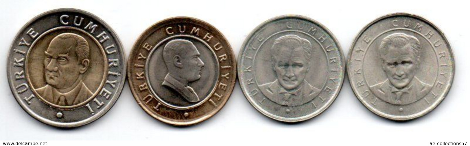 Turquie -  Lot De 4 Monnaies - Turquie