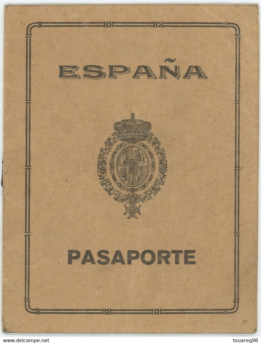 Passeport Espagnol Valable Pour La France. España. Espagne. Pasaporte. Délivré En 1929. Bayonne. - Historische Dokumente