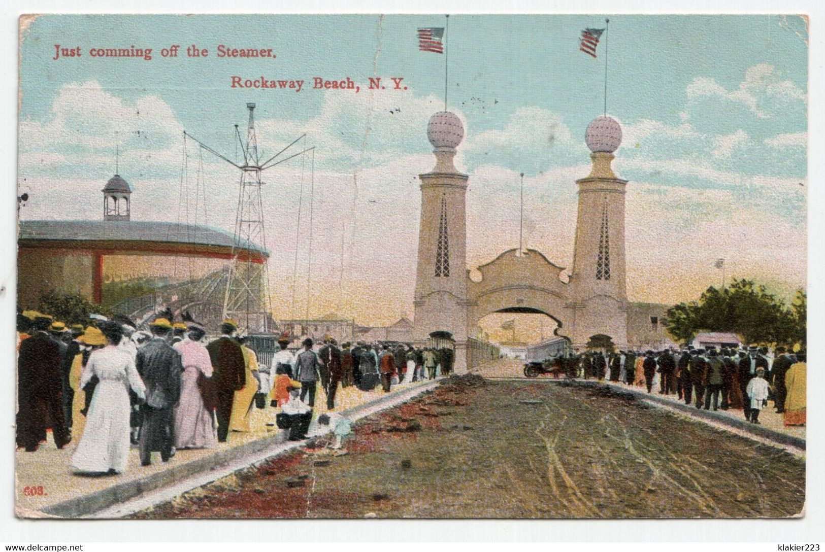 Just Comming Off The Steamer. Rockaway Beach, N.Y. - Long Island