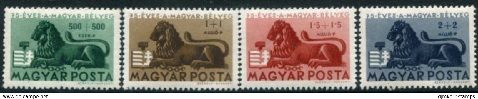 HUNGARY 1946 Stamp Anniversary MNH / **.  Michel  893-96 - Neufs