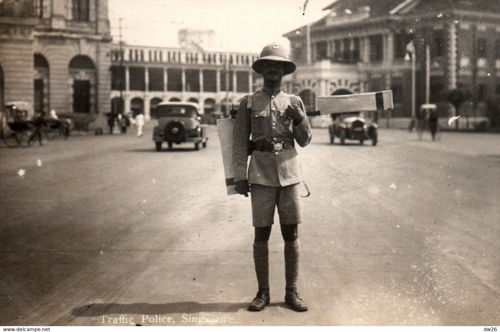 Policier En Asie - Traffic Police, Singapore (Singapour) - Carte-photo Non Circulée - Police - Gendarmerie