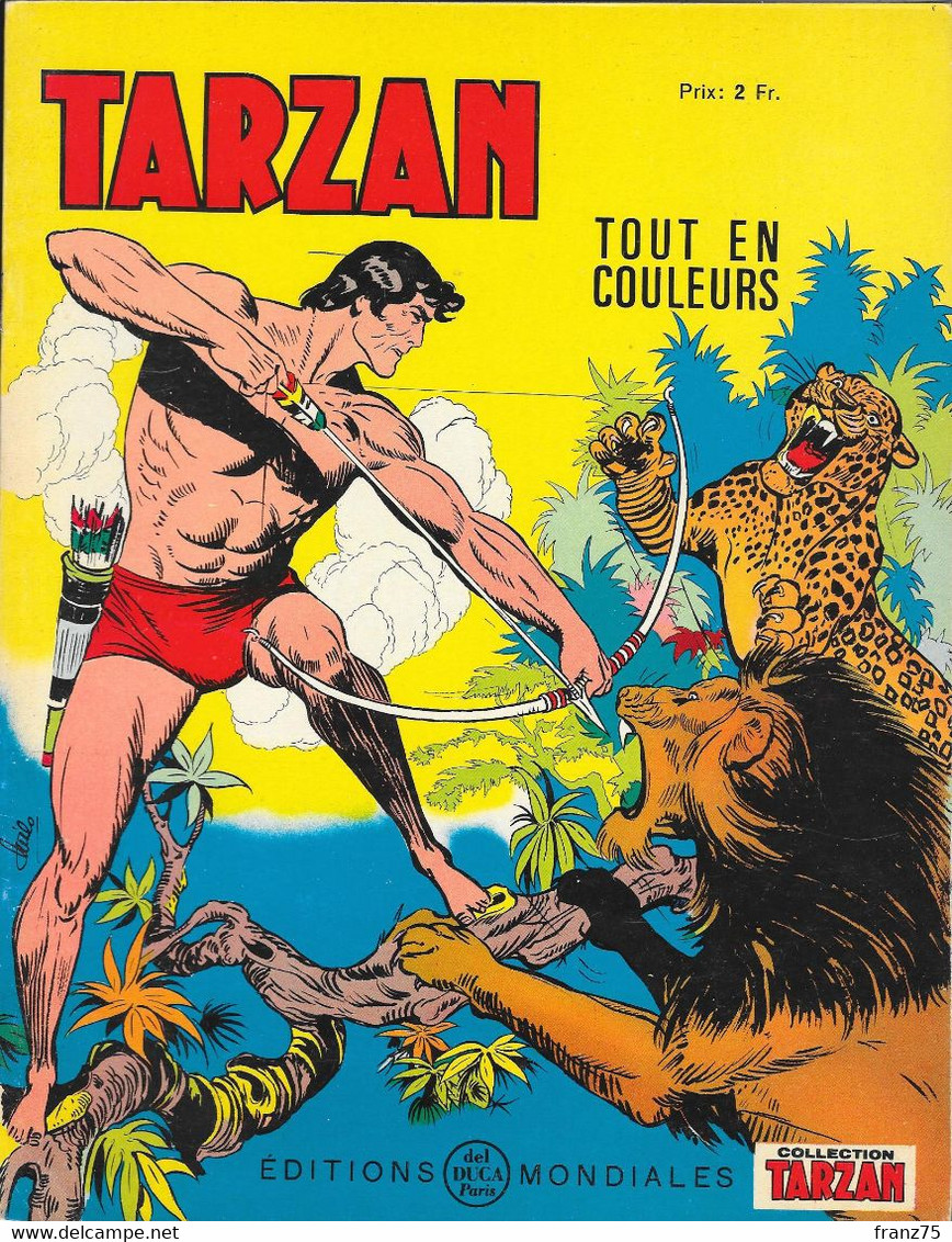Collection TARZAN N°18-Editions Mondiales-1966 (scans)--TBE. - Tarzan
