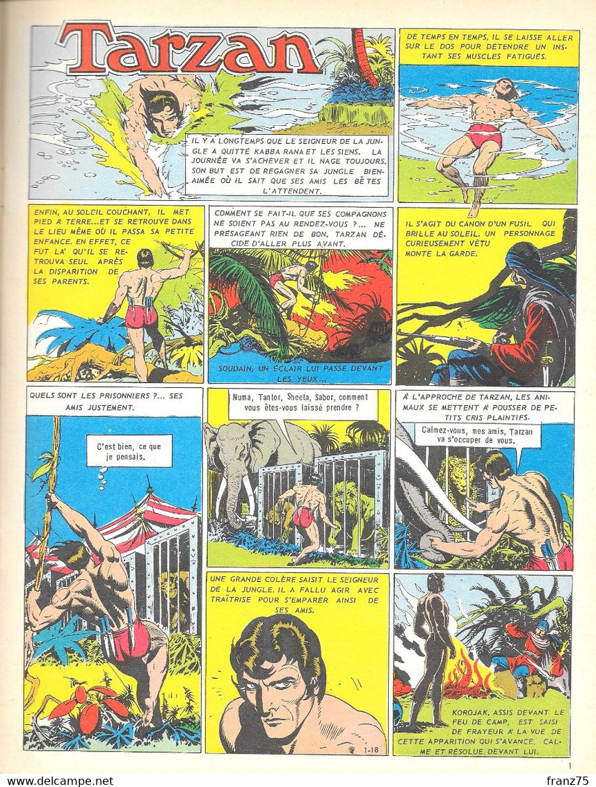 Collection TARZAN N°18-Editions Mondiales-1966 (scans)--TBE. - Tarzan