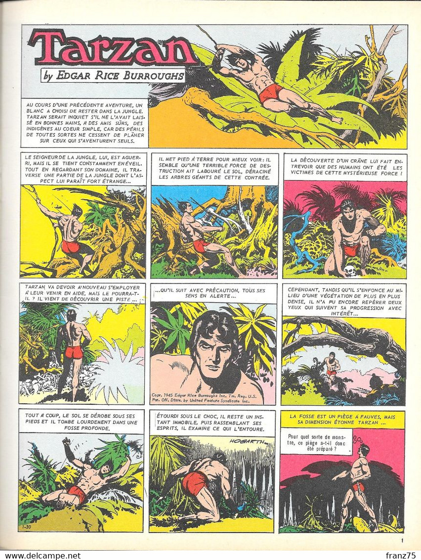 Collection TARZAN N°30-Editions Mondiales-1968 (scans)--TBE. - Tarzan