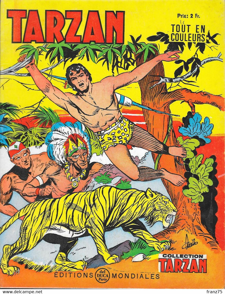 Collection TARZAN N°43-Editions Mondiales-1970 (scans)--BE. - Tarzan