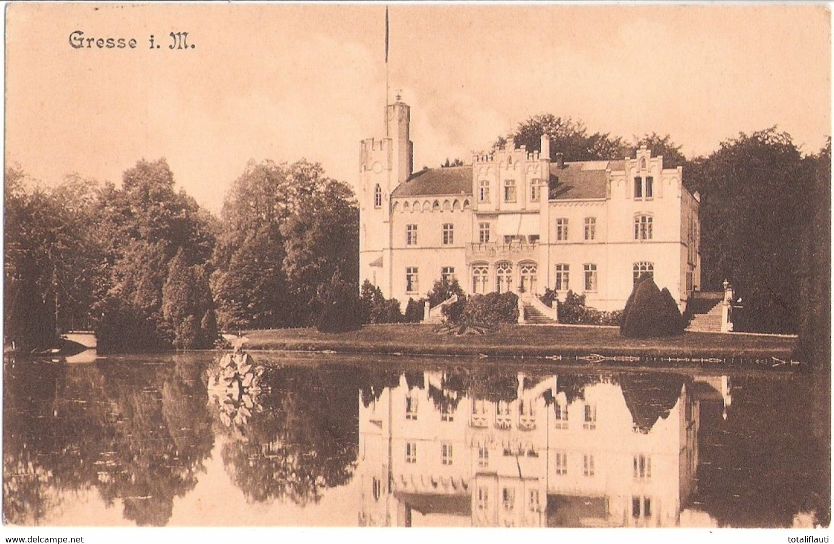 GRESSE Bei Boizenburg Zarrentin Mecklenburg Schloß Herrenhaus Fast TOP-Erhaltung Ungelaufen - Boizenburg