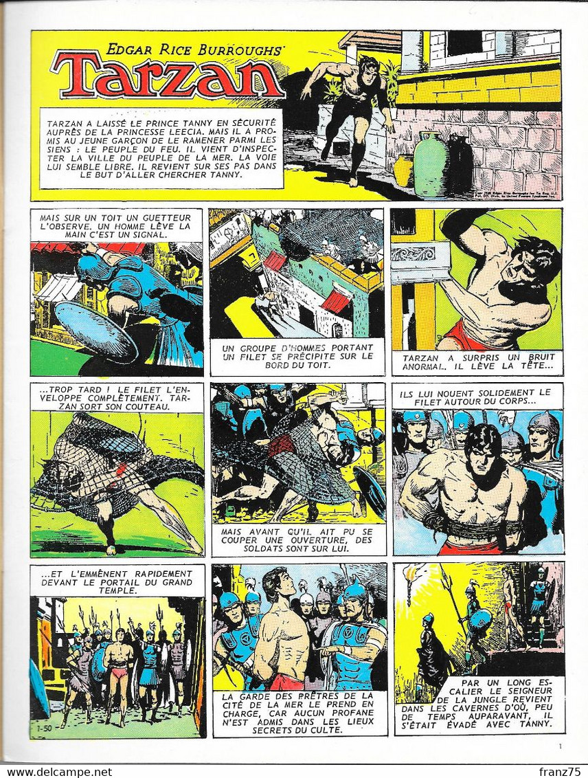 Collection TARZAN N°50-Editions Mondiales-1971 (scans)--TBE. - Tarzan