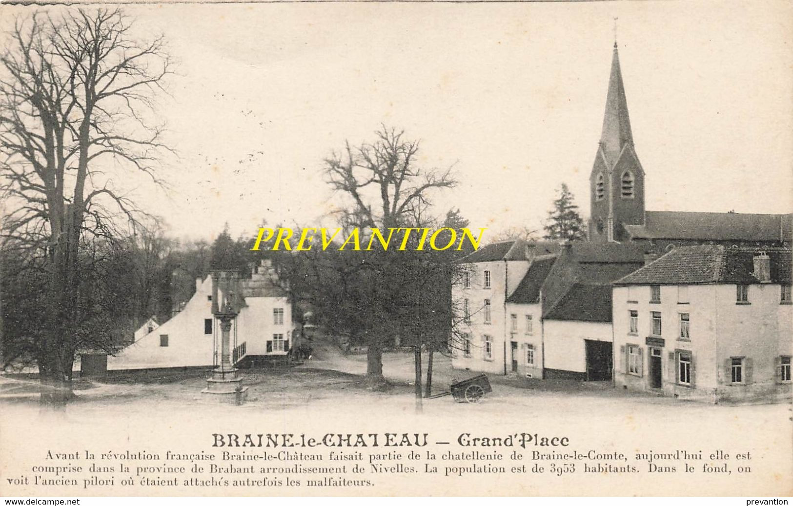 BRAINE Le CHATEAU - Grand'Place - Carte Circulé En 1930 - Kasteelbrakel