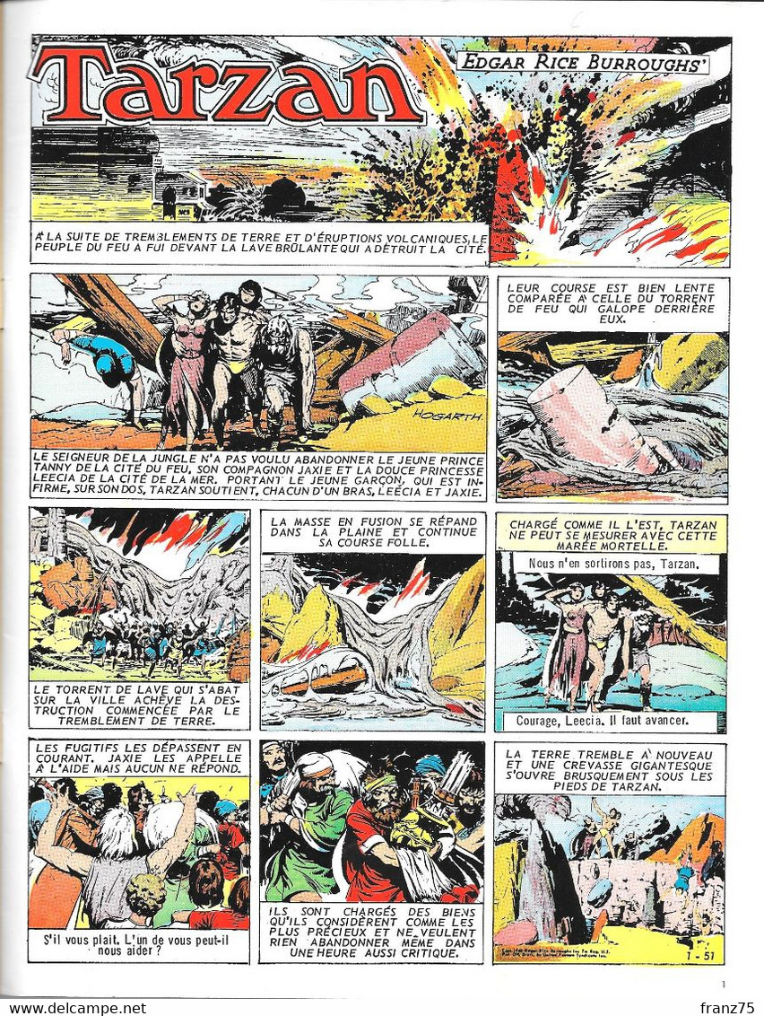 Collection TARZAN N°51-Editions Mondiales-1971 (scans)--BE. - Tarzan